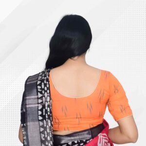 Riyashree Cotton Ikkat Saree blouse for women