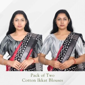 Riyashree Cotton Ikkat Saree blouse for women