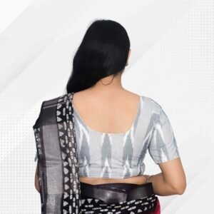 Riyashree Cotton Ikkat Saree blouse for women