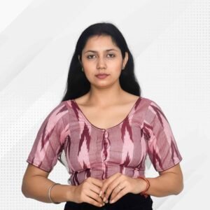 Riyashree Cotton Ikkat Saree blouse for women