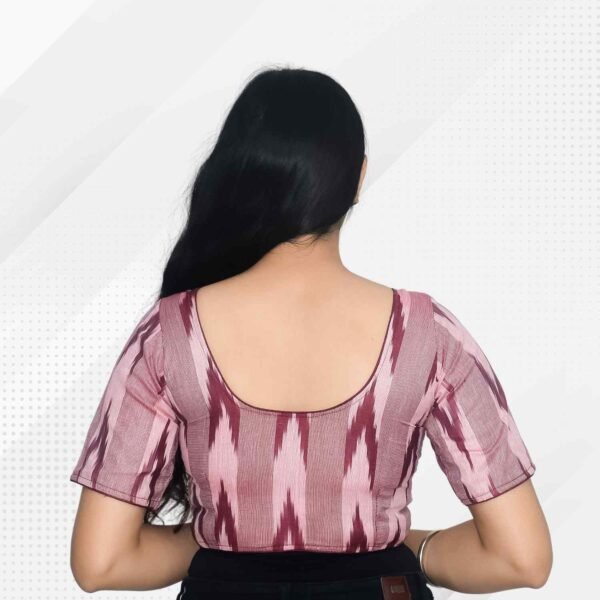 Riyashree Cotton Ikkat Saree blouse for women